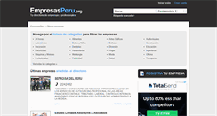 Desktop Screenshot of empresasperu.org